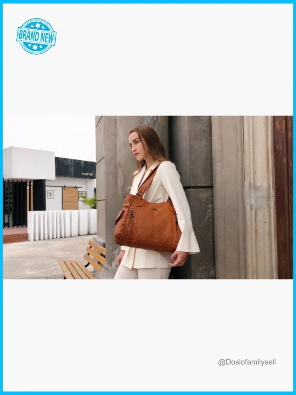 Top-Handle Hobo Purse Roomy Casual Shoulder Bag PU Tote Satchel